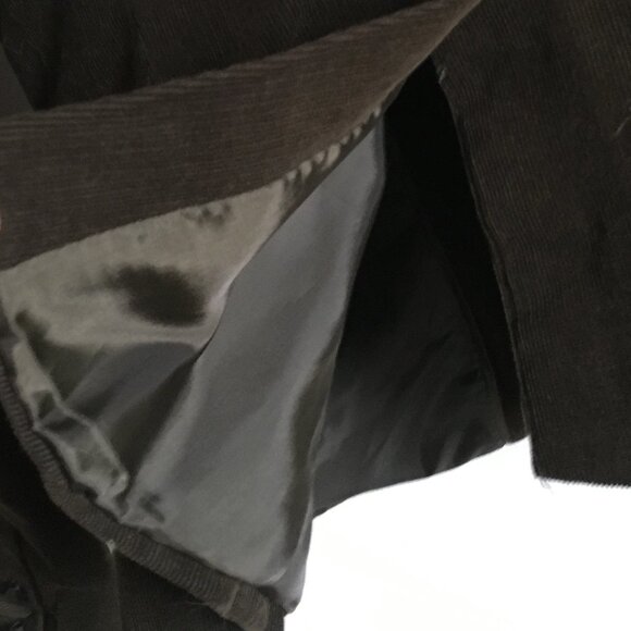 Vintage Y2K Olive Brown Cotton Corduroy Single Button Blazer - Picture 5 of 16